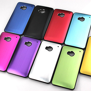 特价 苹果配件工厂直销HTC ONE m7金属拉丝手机壳保护套K1673 图片_高清大图 